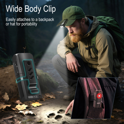 BORUIT EV25 Keychain Flashlight, 650LM, USB-C, IP66 Waterproof