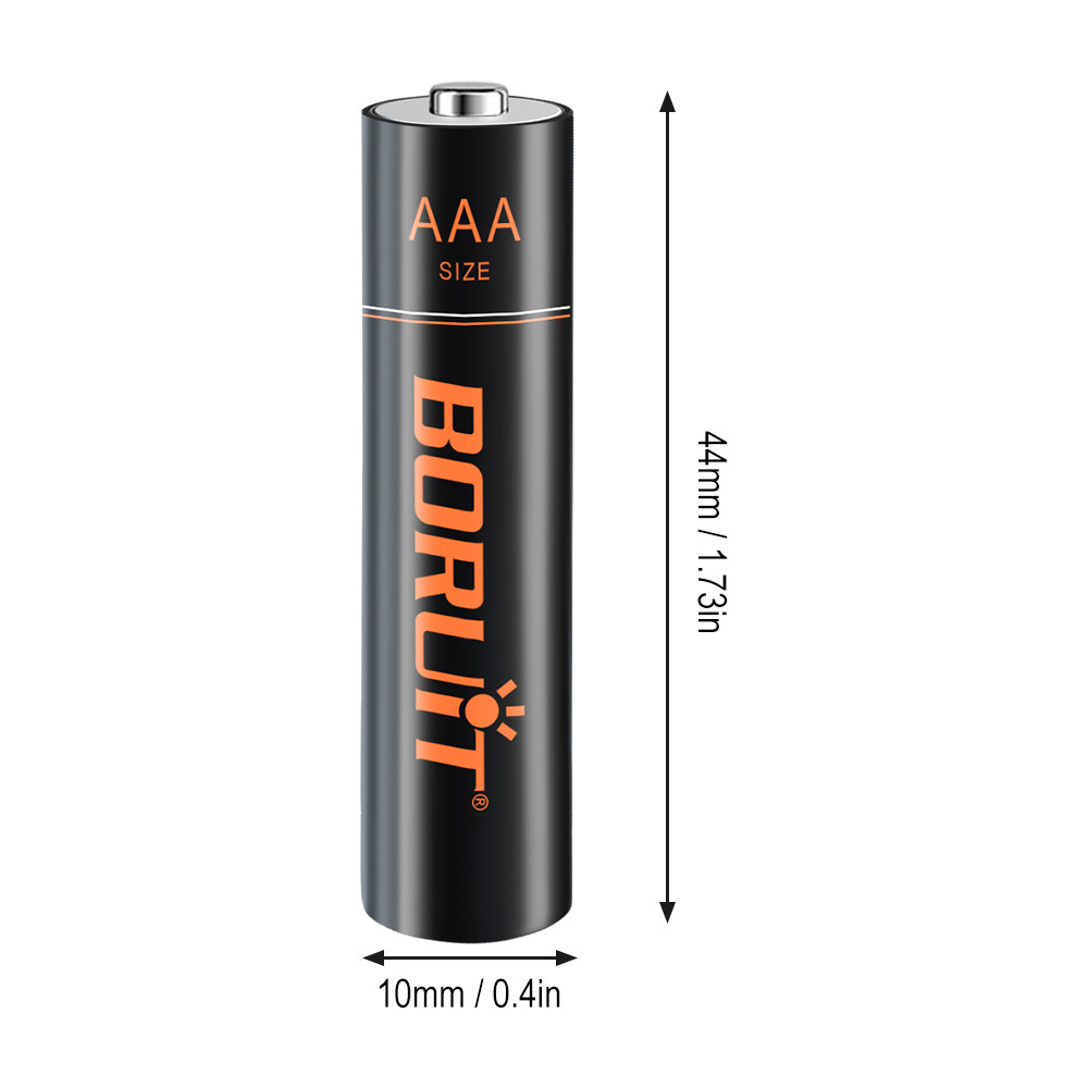 Boruit AAA Alkaline Dry Battery High Efficiency Power Output, Wide Compatibility Steel Shell