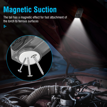 BORUiT V10L 1000LM Mini Keychain Flashlight with Red Laser Type-C Charging