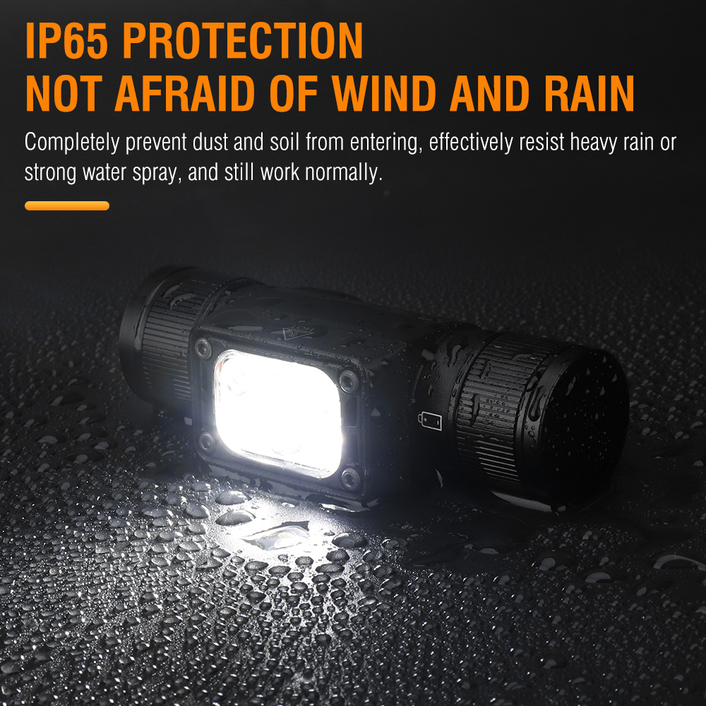 BORUiT HP350 LED Headlamp Emergency Lantern Camping Fishing Powerful Head Torch