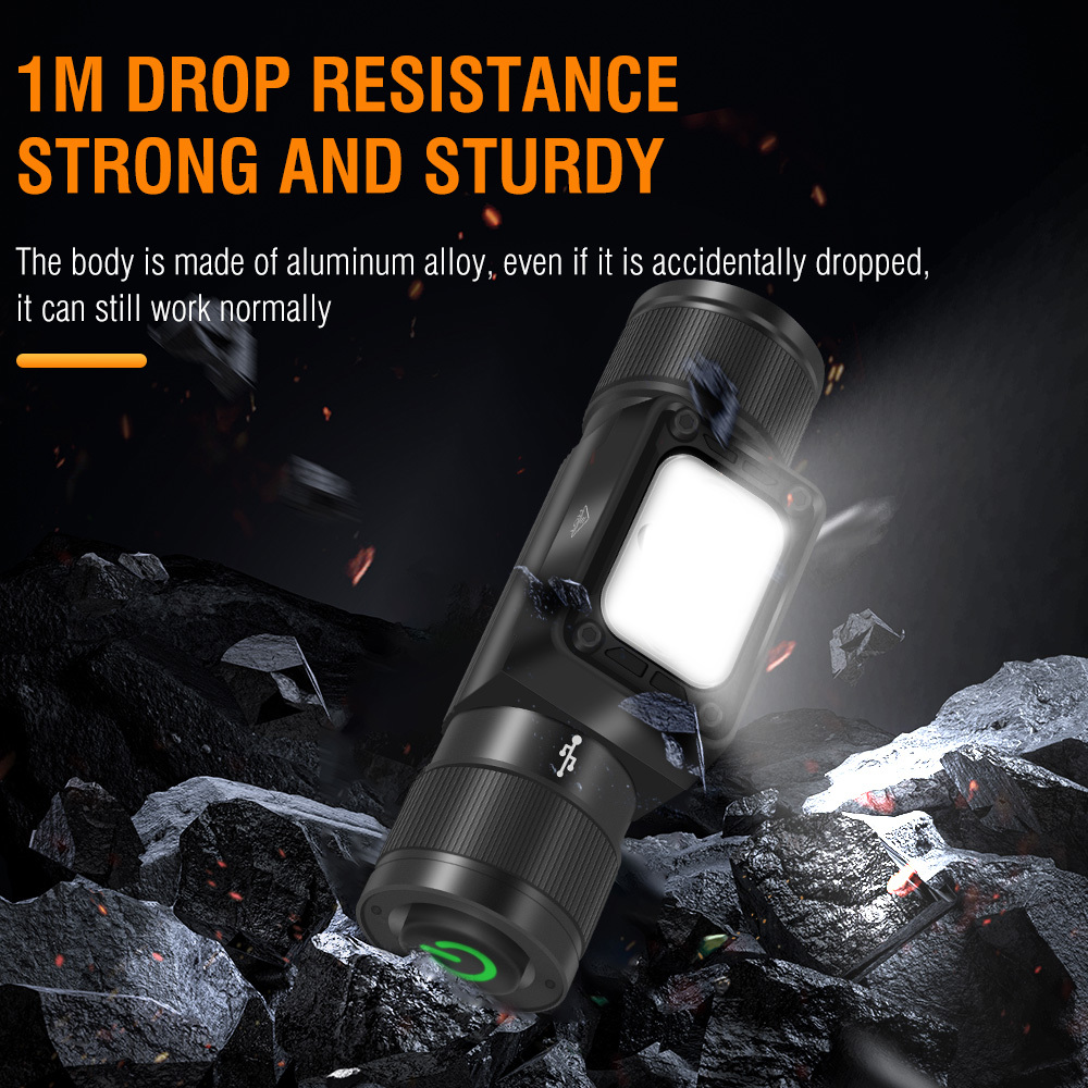 BORUiT HP350 LED Headlamp Emergency Lantern Camping Fishing Powerful Head Torch