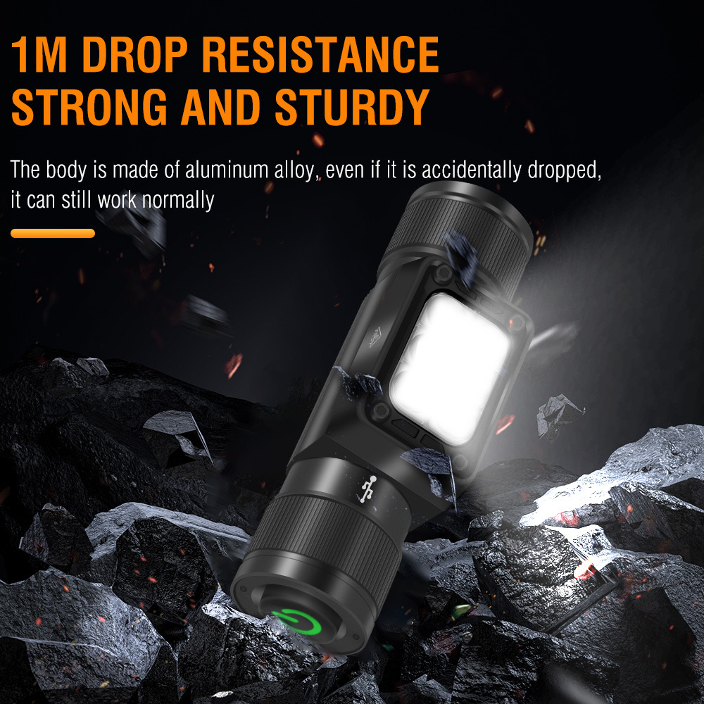 BORUiT HP360 LED Powerful Headlamp Type-C Rechargesble 18650 Headlight