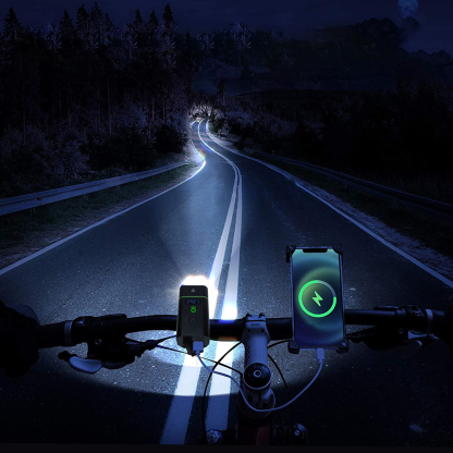 BORUiT L10 Super Bright Bike Front Light with T6 LEDs Type-C Rechargeable Bicycle Lights