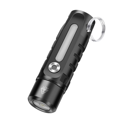 RJ28 Mini LED Flashlight with Multicolor Side Light, 410LM Brightness IP66 Waterproof