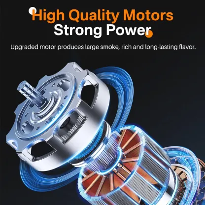 BORUiT SK301B Smoke Infuser Cuisine Portable Molecular Machine Bar Cold Smoke Generator Meat Burn Cooking Smoking Gun for BBQ