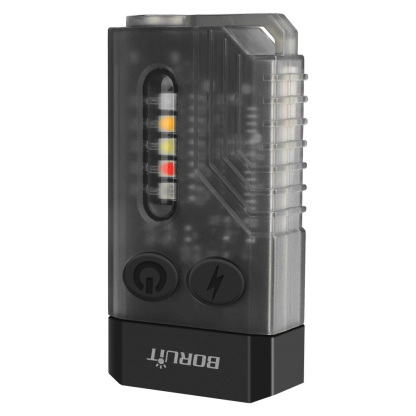 BORUiT V10L 1000LM Mini Keychain Flashlight with Red Laser Type-C Charging