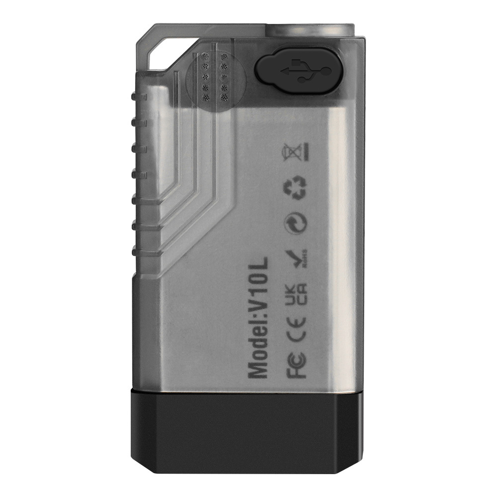 BORUiT V10L 1000LM Mini Keychain Flashlight with Red Laser Type-C Charging