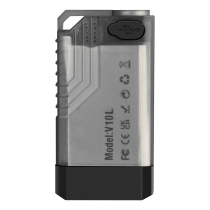 BORUiT V10L 1000LM Mini Keychain Flashlight with Red Laser Type-C Charging