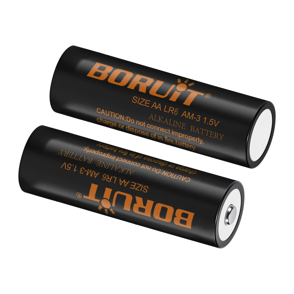 BORUiT AA Alkaline Battery, Silver-Blue Color, Durable, Compatible with Various Devices