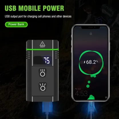 BORUiT L15 bike light Type-C Rechargeable Bicycle Front Light MTB Bicycle Head Lights Cycling Safety Lamp for Night Riding