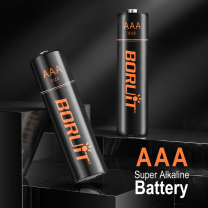 Boruit AAA Alkaline Dry Battery High Efficiency Power Output, Wide Compatibility Steel Shell
