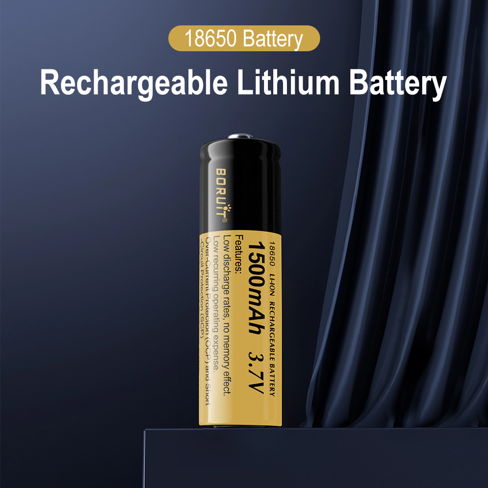 BORUiT High-Performance 18650 4000mAh Battery Stable Output Long-Lasting Power