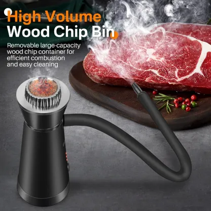 BORUiT SK301B Smoke Infuser Cuisine Portable Molecular Machine Bar Cold Smoke Generator Meat Burn Cooking Smoking Gun for BBQ