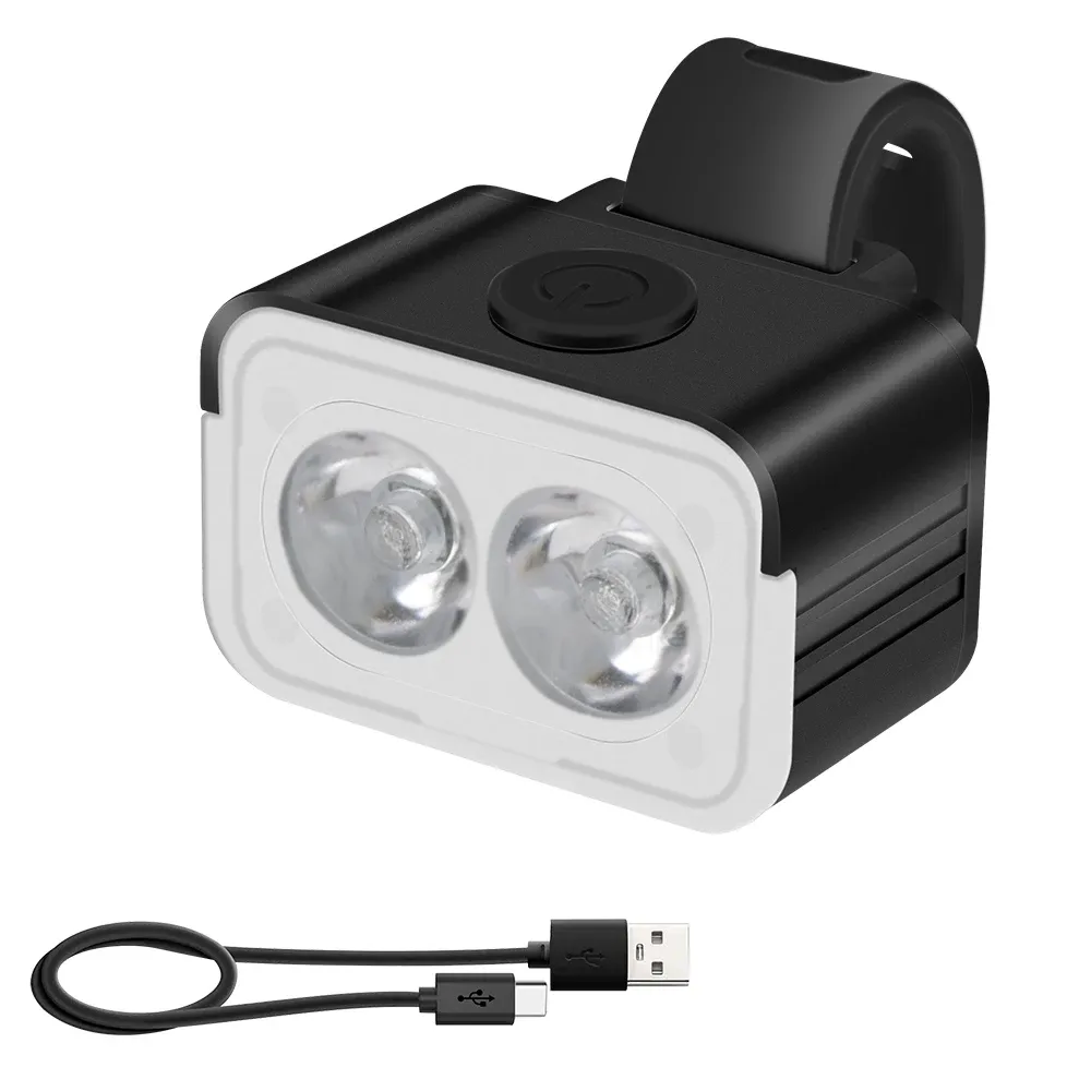 BORUiT L6 Cycling Taillight Headlight Bicycle Lights Bike Safety Warning Light LED USB Rechargeable Waterproof