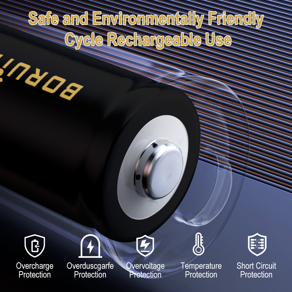 BORUiT High-Performance 18650 4000mAh Battery Stable Output Long-Lasting Power