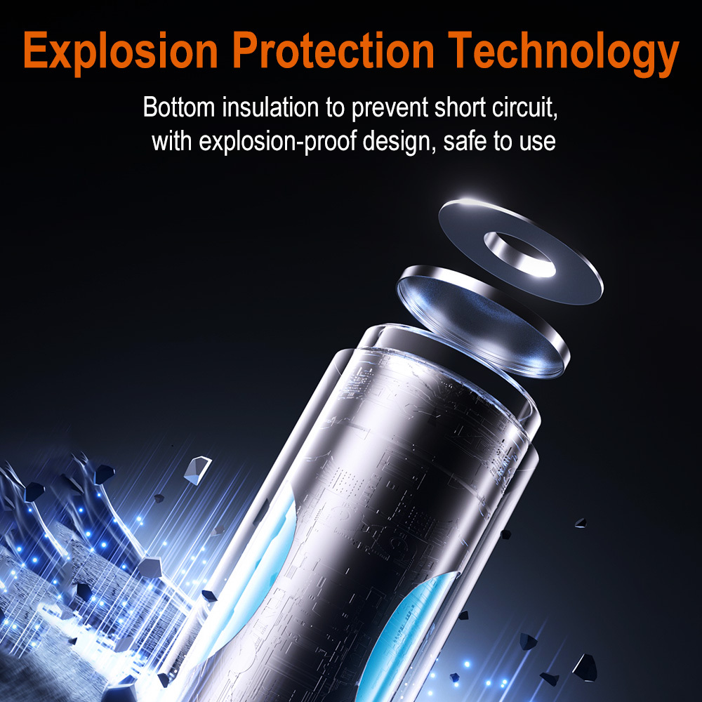 BORUiT High-Performance 18650 Lithium-Ion 2200mah Battery