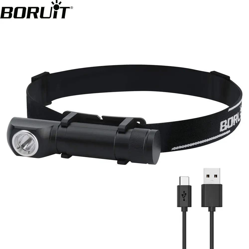 BORUiT HP100 LED Headlamp EDC Flashlight with Magnet Tail Clip