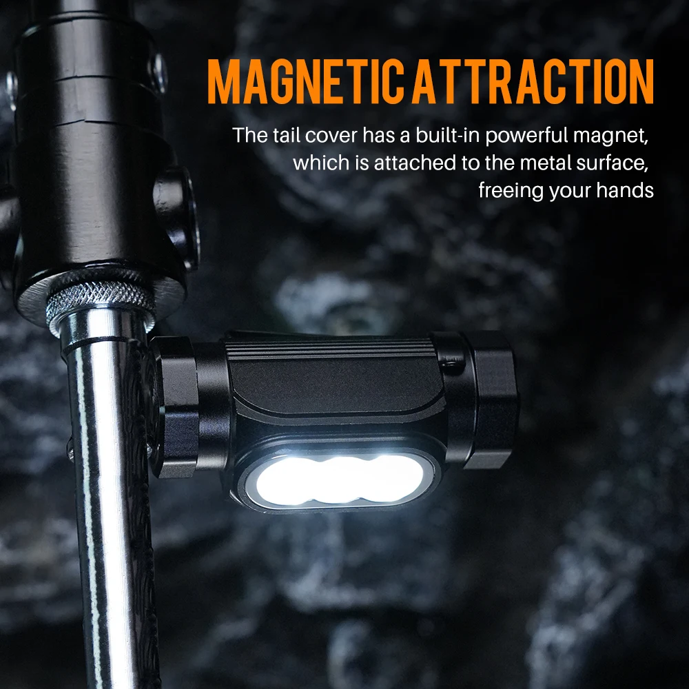 BORUiT HP130 LED Powerful Headlamp Type-C Rechargesble Headlight