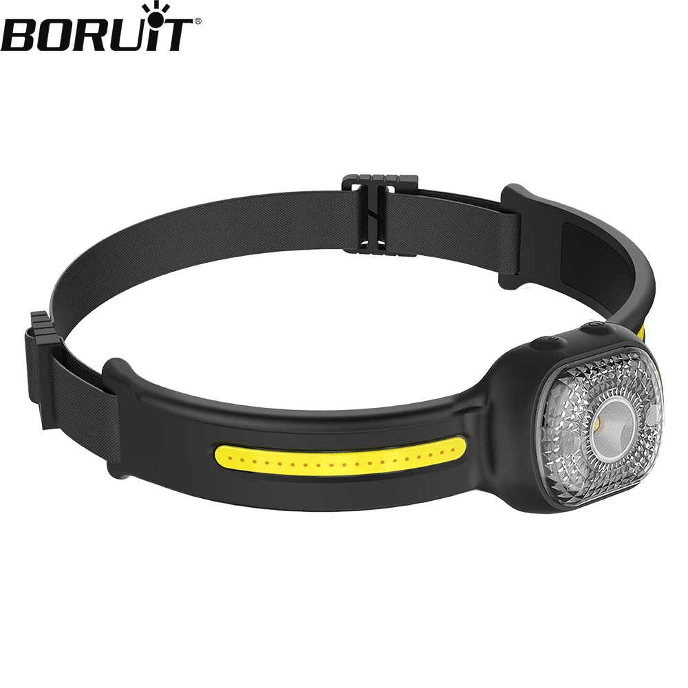 BORUiT GT20 LED Motion Sensor Mini Headlamp Type-C Rechargeable Work Light Headlight