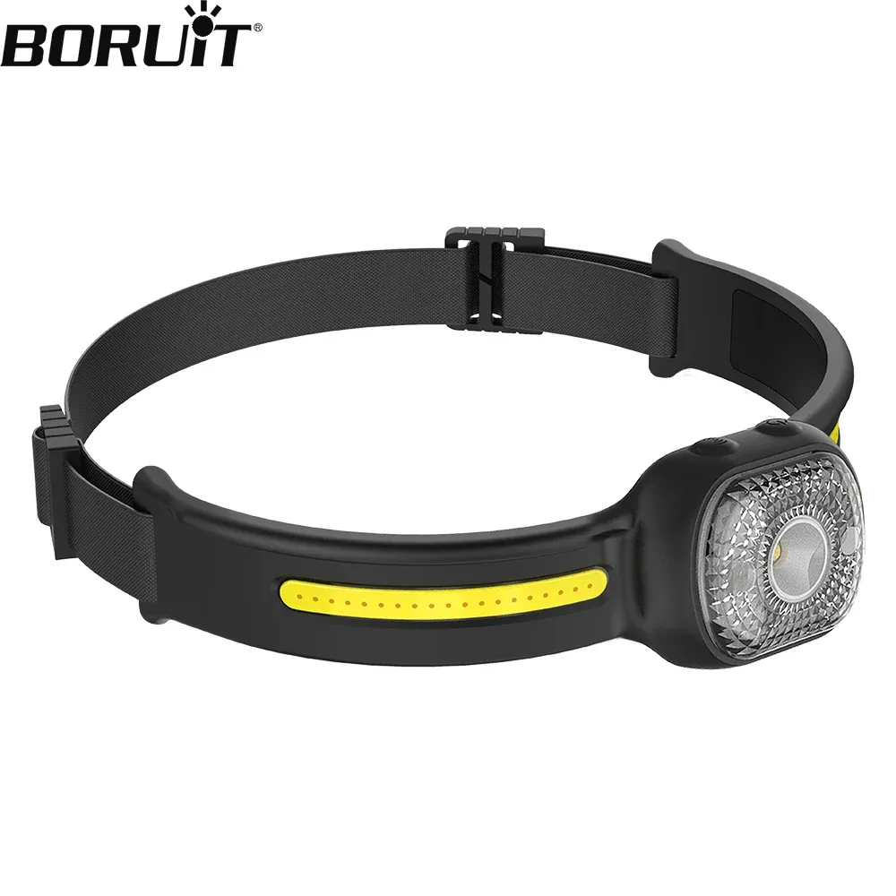 BORUiT GT20 LED Motion Sensor Mini Headlamp Type-C Rechargeable Work Light Headlight