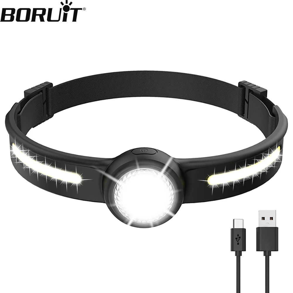 Boruit Gt10 Mini Headlamp with Red Light Option