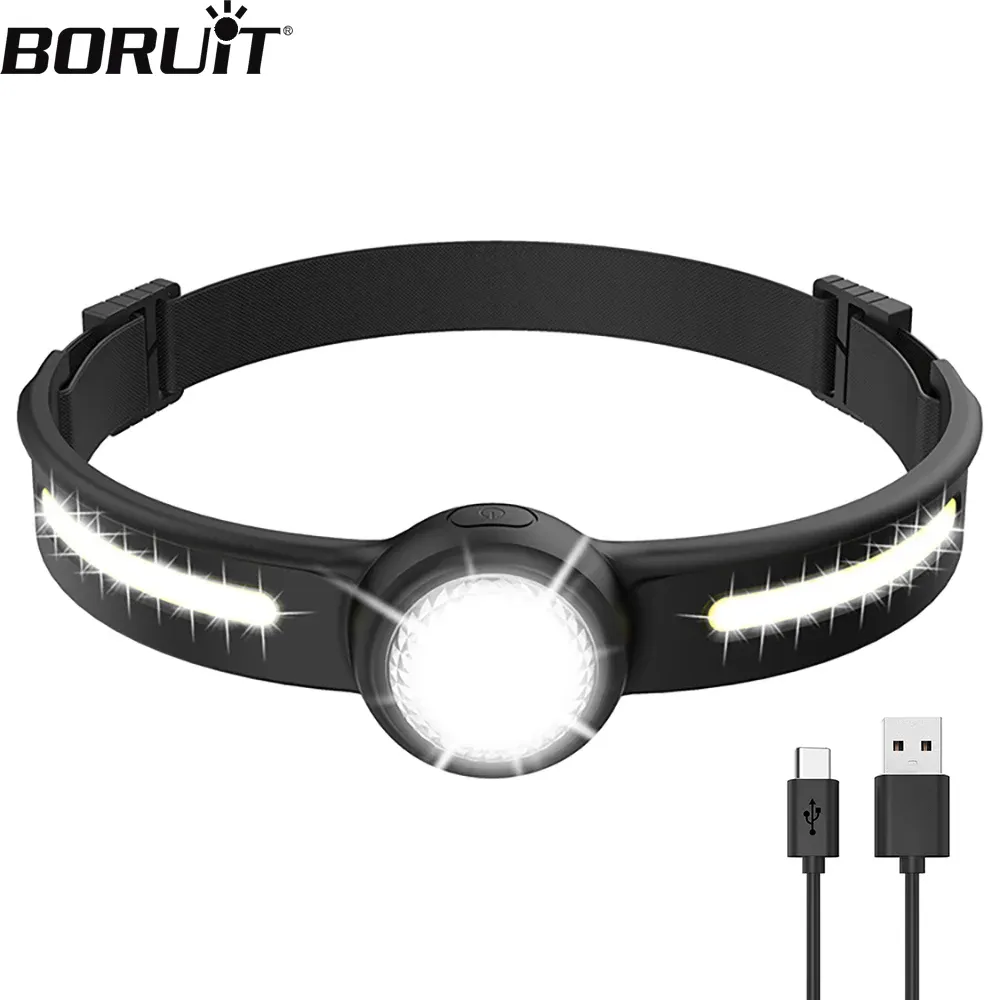 Boruit Gt10 Mini Headlamp with Red Light Option