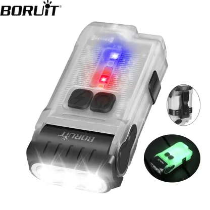 BORUiT V15 LED Keychain EDC Fluorescence Flashlight