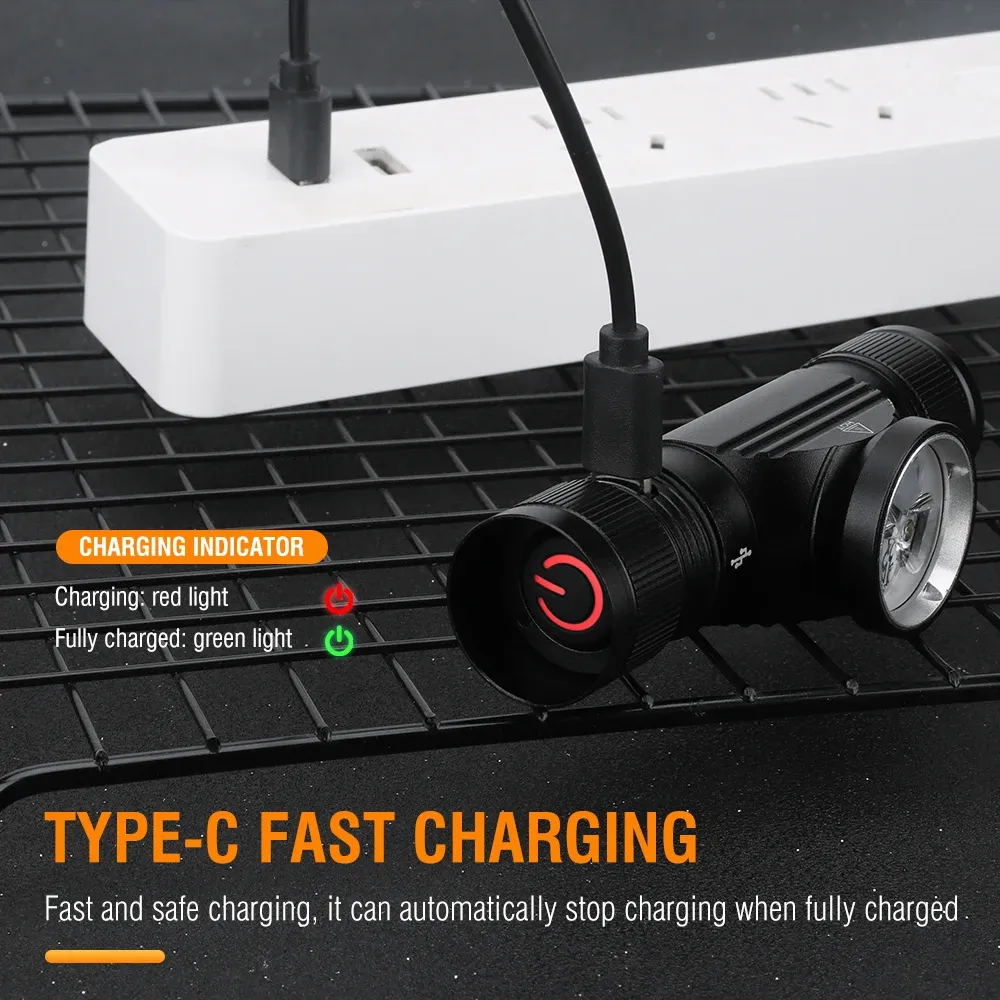 BORUiT HP330 Powerful LED Headlamp Camping Fishing Head Torch Emergency Lantern