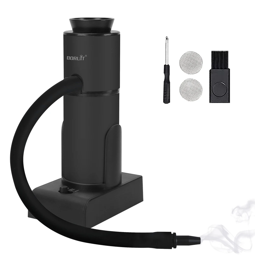 BORUiT SK303 Smoke Infuser Cuisine Molecular Machine Portable  Cold Smoke Generator BOX Meat Burn Bar Cooking BBQ Smoking Gun