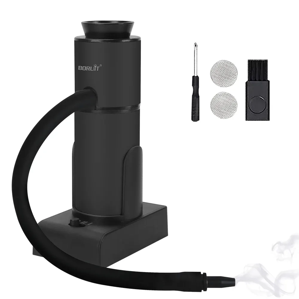 BORUiT SK303 Smoke Infuser Cuisine Molecular Machine Portable  Cold Smoke Generator BOX Meat Burn Bar Cooking BBQ Smoking Gun