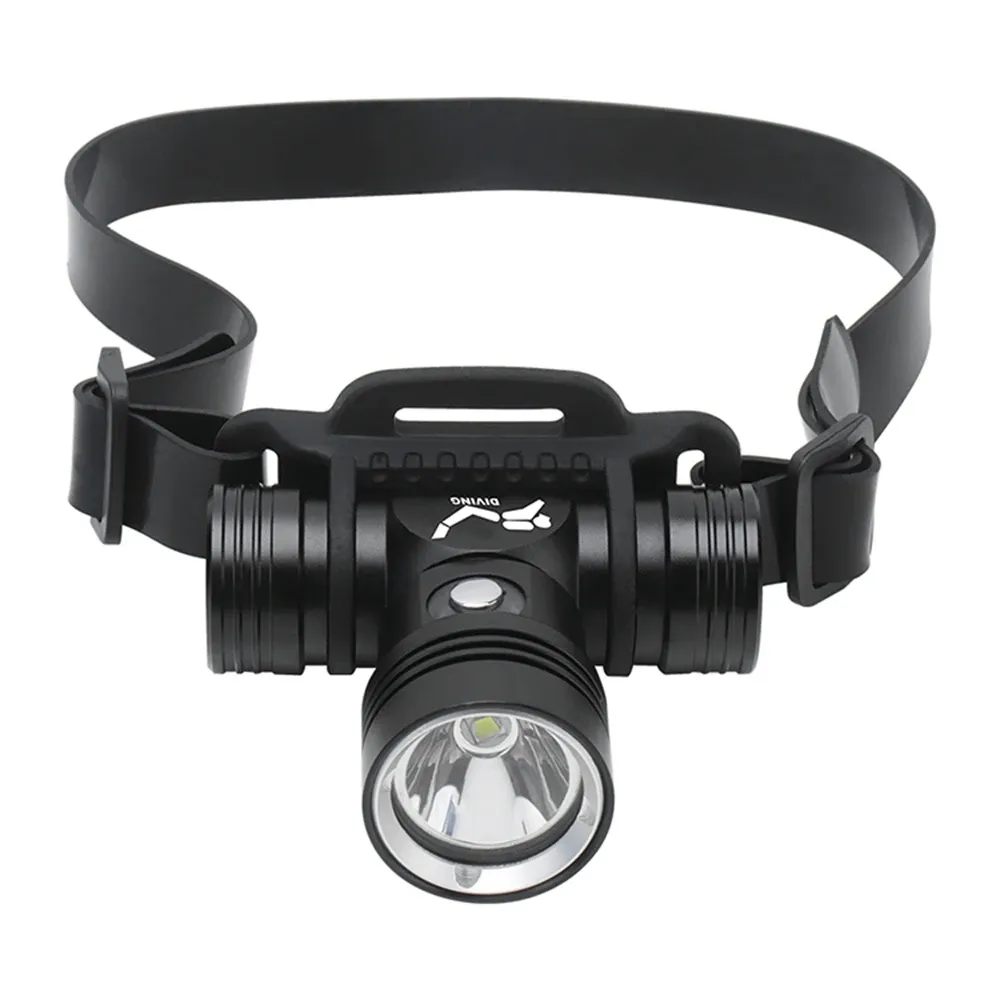 BORUiT B14 LED Scuba Diving Headlamp Powerful 1000LM IPX8 Waterproof Headlight Underwater 60M