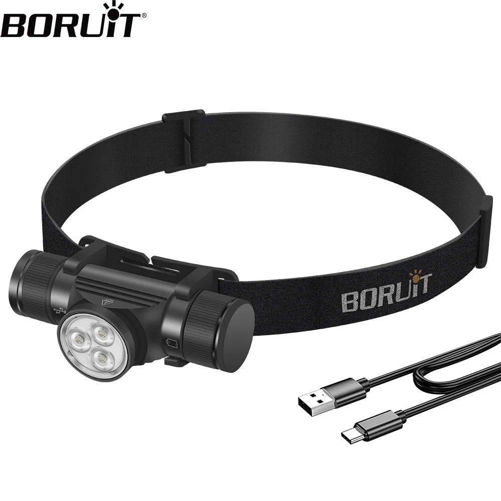 BORUiT HP330 Powerful LED Headlamp Camping Fishing Head Torch Emergency Lantern