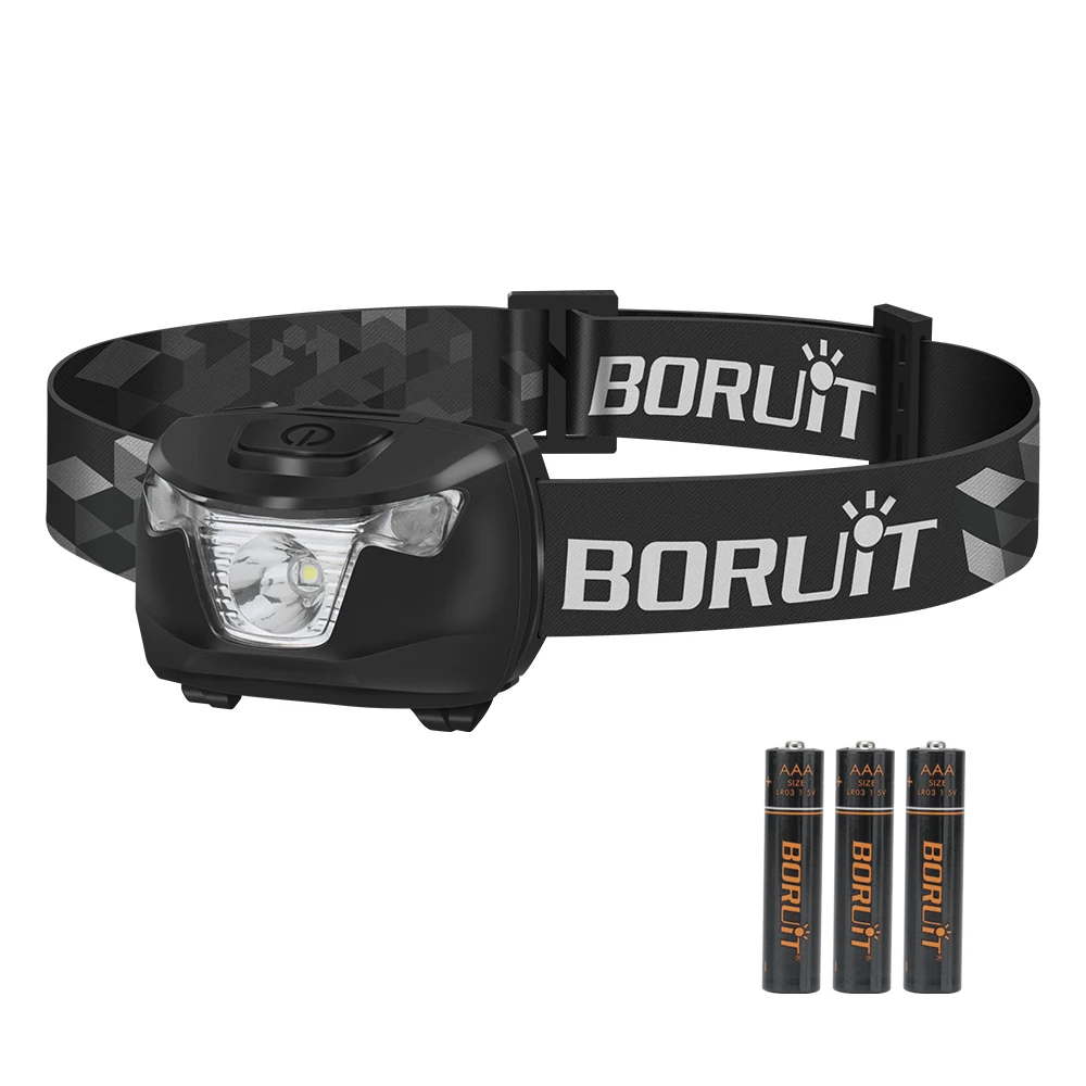 BORUiT BR03 Mini LED Headlamp 4-Mode Headlight