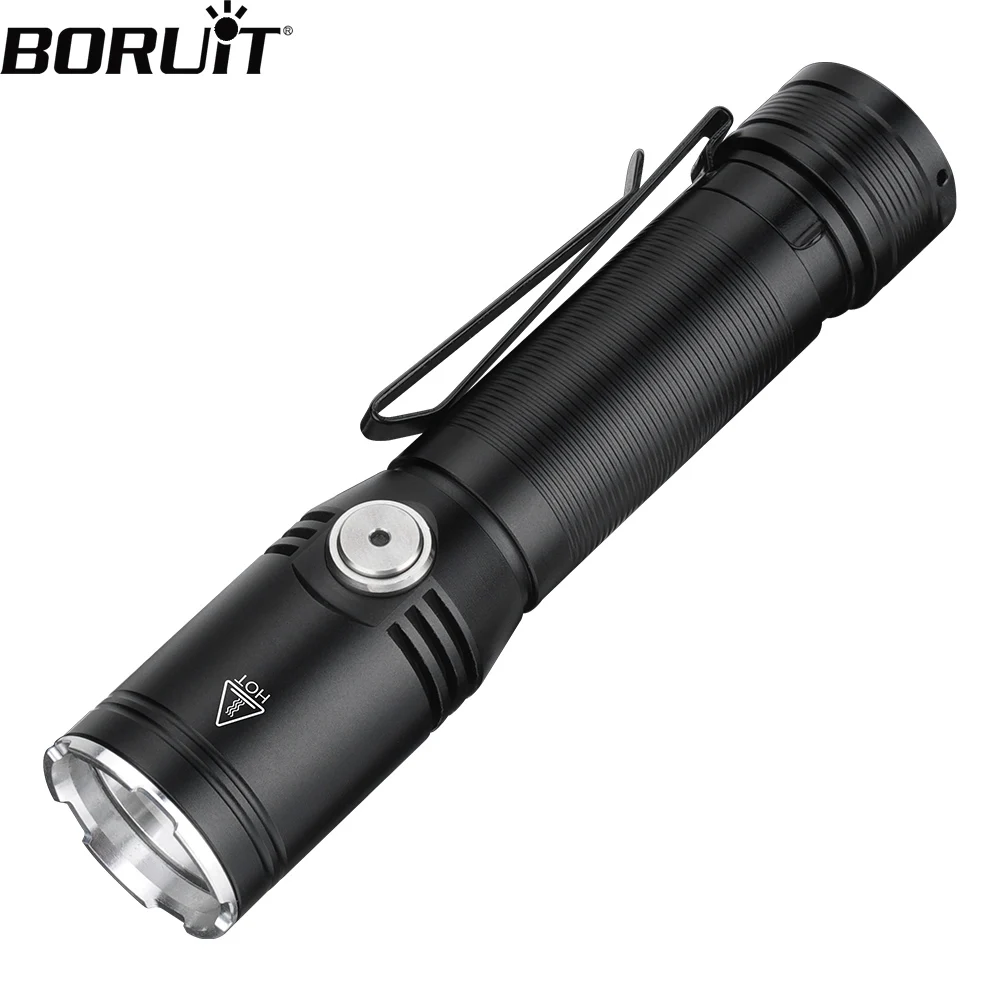 BORUiT ET25 LED EDC Memory Flashlight Super Bright 1080LM Type-c Rechargeable