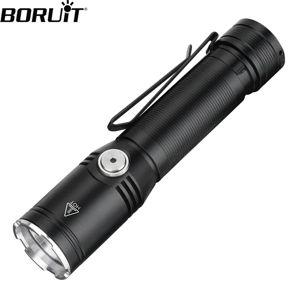 BORUiT ET25 LED EDC Memory Flashlight Super Bright 1080LM Type-c Rechargeable