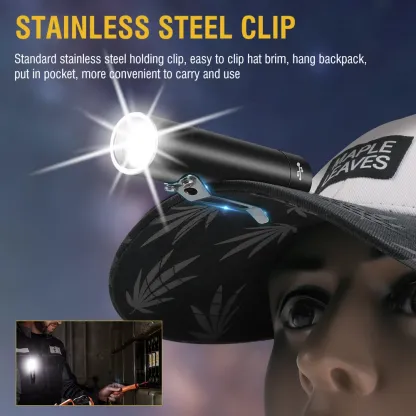 BORUiT V5S Super Bright LED Variable EDC Flashlight Type-C Rechargeable Torch