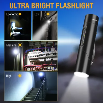 BORUiT V5S Super Bright LED Variable EDC Flashlight Type-C Rechargeable Torch