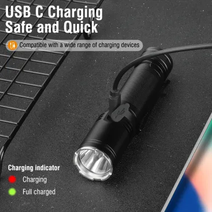 BORUiT ET25 LED EDC Memory Flashlight Super Bright 1080LM Type-c Rechargeable