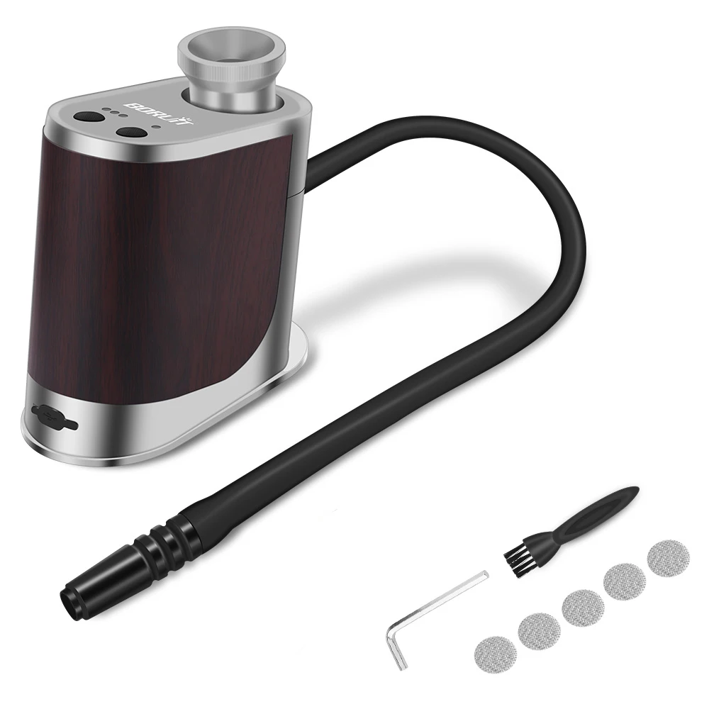 BORUiT BQ500 Smoke Infuser Cuisine Portable Molecular Machine Bar Cold Smoke Generator Meat Burn Cooking Smoking Gun for BBQ