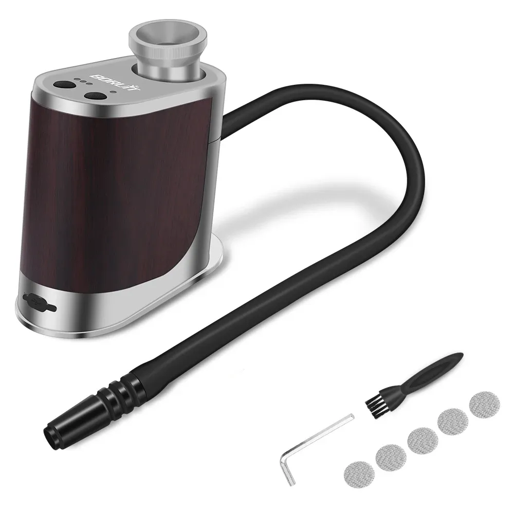 BORUiT BQ500 Smoke Infuser Cuisine Portable Molecular Machine Bar Cold Smoke Generator Meat Burn Cooking Smoking Gun for BBQ