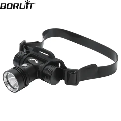 BORUiT B14 LED Scuba Diving Headlamp Powerful 1000LM IPX8 Waterproof Headlight Underwater 60M