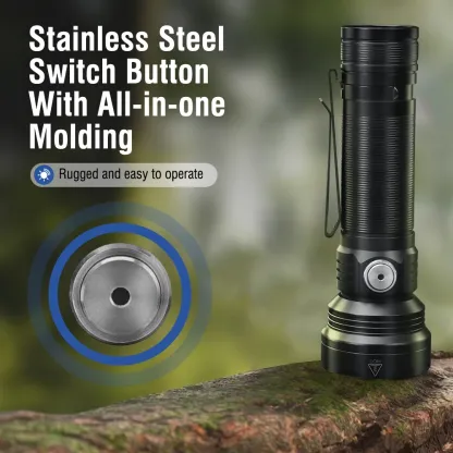 BORUiT ET28 LED Multicolor Flashlight Super Bright 800LM Type-c Rechargeable Torch