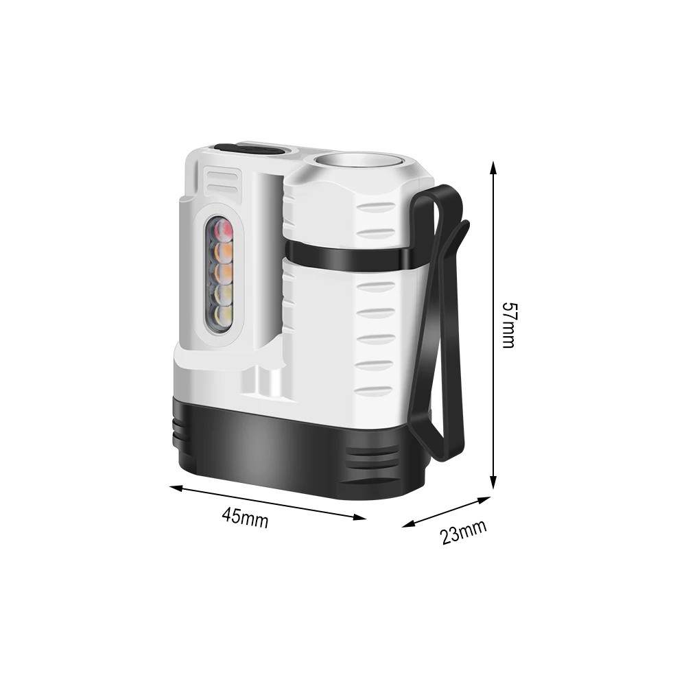 BORUiT U6 SST20 LED EDC Flashlight Keychain Work Light