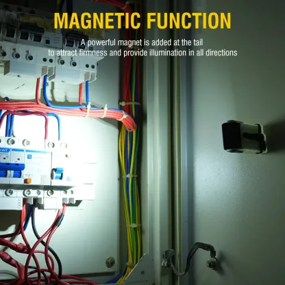 BORUiT V20 Keychain EDC LED Flashlight Head Swivels Magnet with Clip