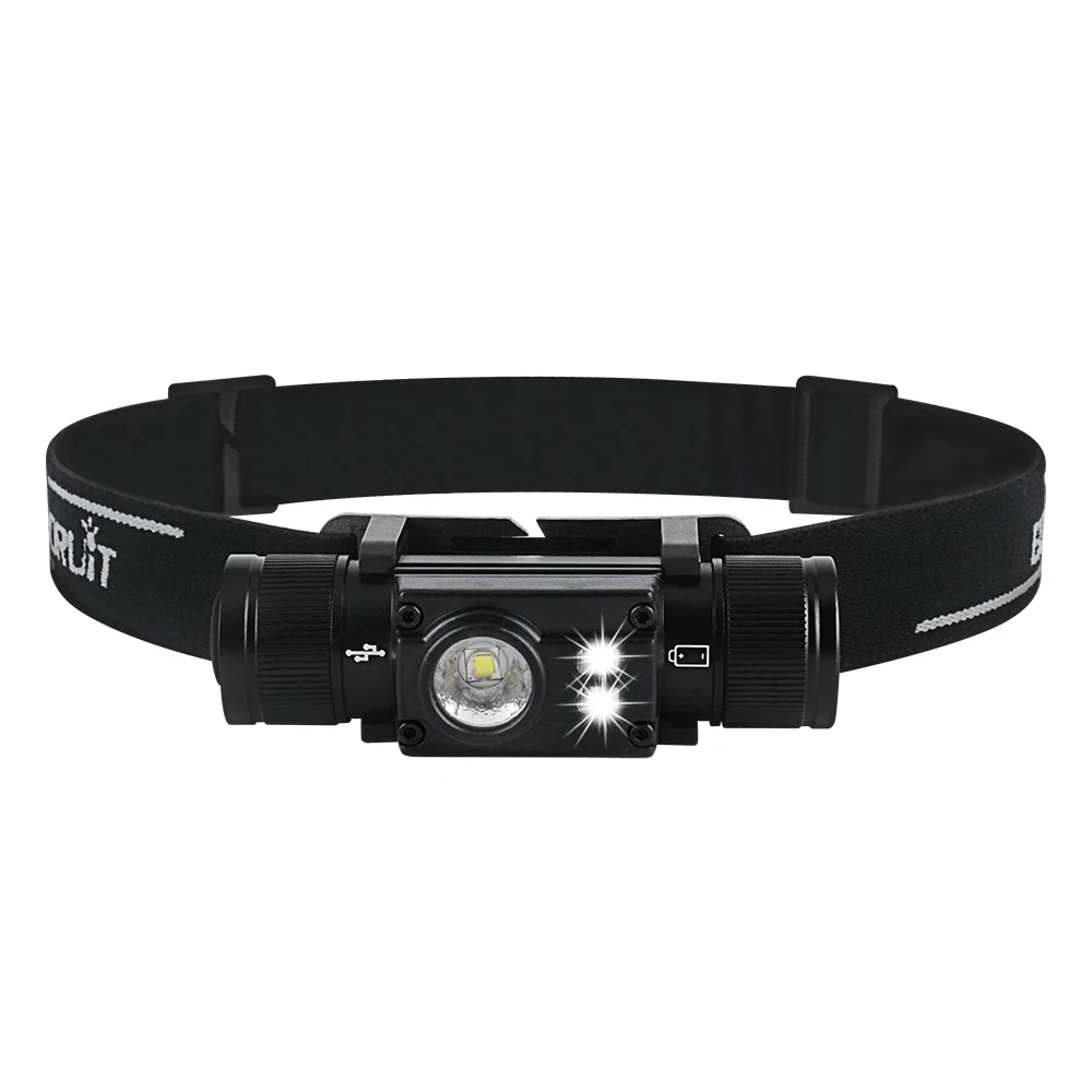 BORUiT HP500 Powerful LED Headlamp Type-C Rechargeable 18650 Headlight