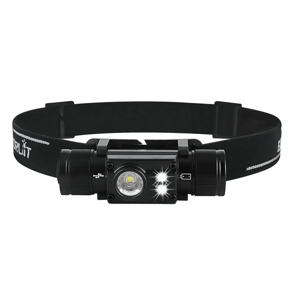 BORUiT HP500 Powerful LED Headlamp Type-C Rechargeable 18650 Headlight