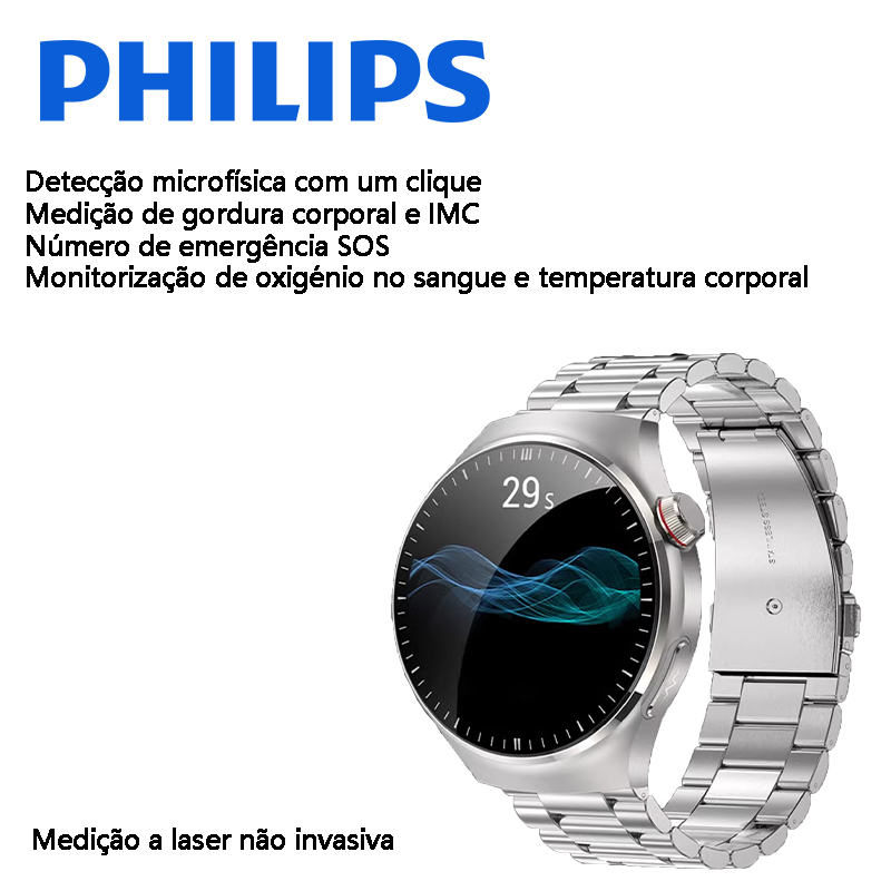 🔥🔥 Nova geração de relógios de medição - medição de glicemia sem agulhas e indolor!