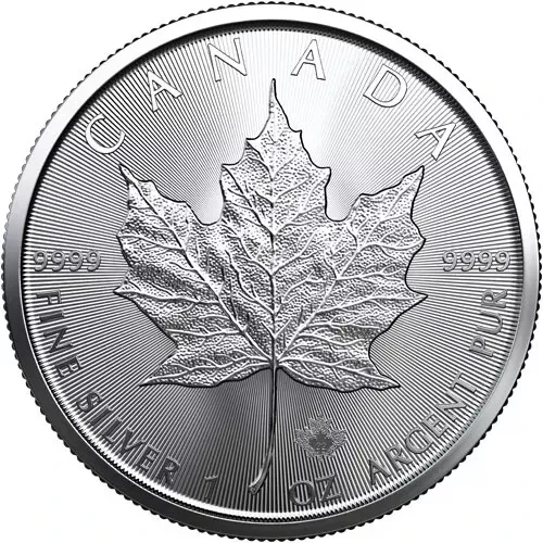 👑👑Queen's Anniversary🍁2021-2024-Royal Canadian Mint Queen's Maple Leaf Silver Dollar