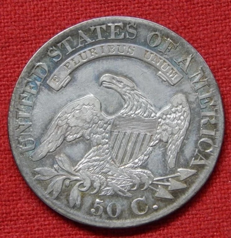 👇Official channel prices reduced by 50% [Complete Set] 1807-1836 50c Liberty Hooded Bust Engraved Edge Silver Dollar 29 pieces