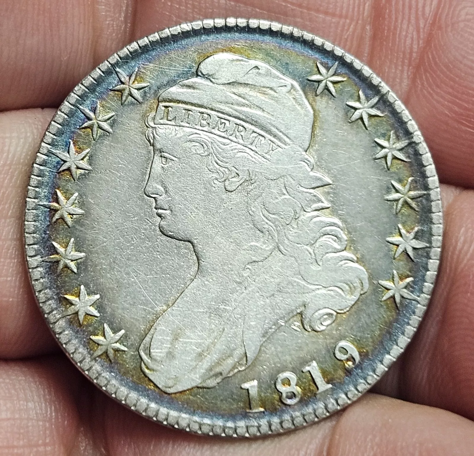 👇Official channel prices reduced by 50% [Complete Set] 1807-1836 50c Liberty Hooded Bust Engraved Edge Silver Dollar 29 pieces